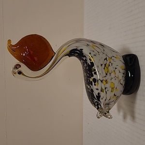 Chesapeake Bay Art Glass Pelican with Fish in Beak